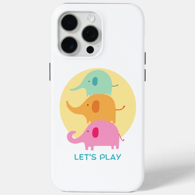 elephant , let's play Case-Mate iPhone case (Back)