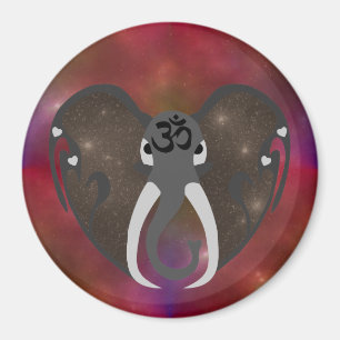 Elephant Listening to the Cosmos Magnet
