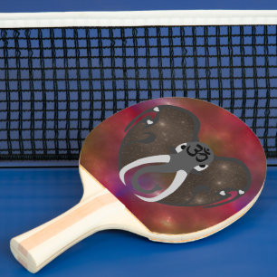 Elephant Listening to the Cosmos Ping Pong Paddle