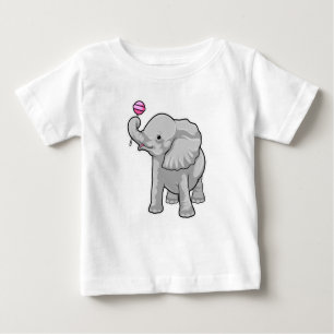 Elephant Lollipop Baby T-Shirt
