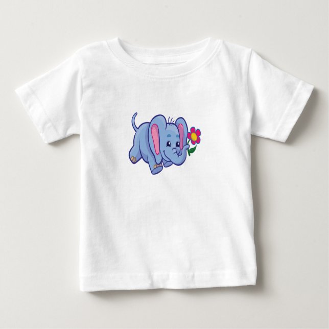 Elephant Love Baby T-Shirt (Front)