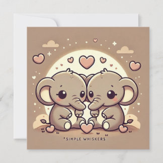 Elephant Love Card