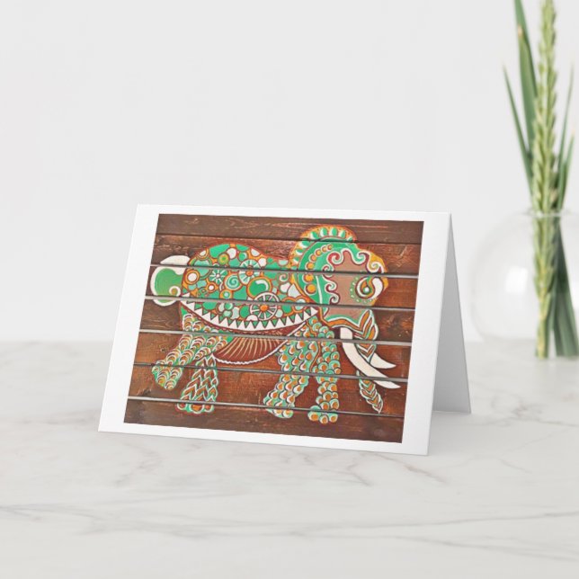 Elephant Love Card (Front)