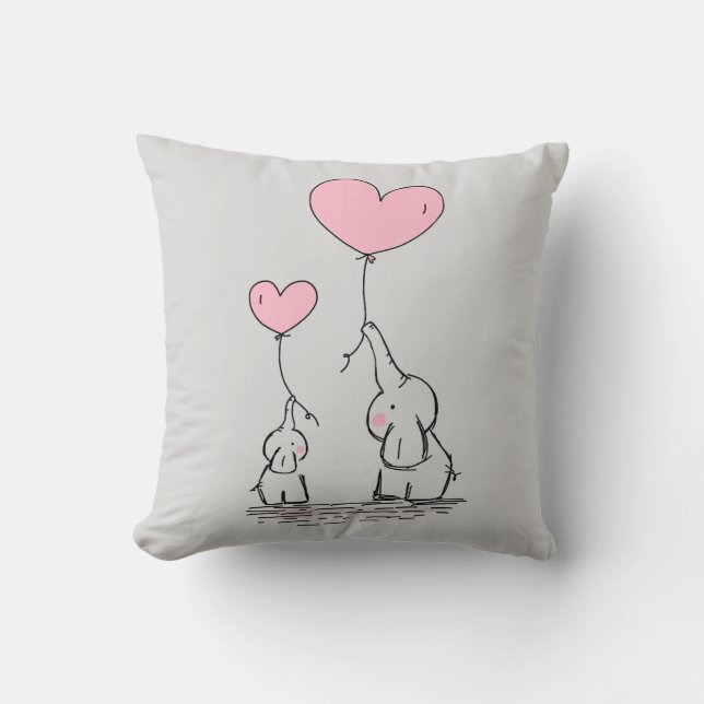 Elephant Love Cushion (Front)