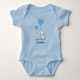 Elephant Love Design Baby Shirt Bodysuit