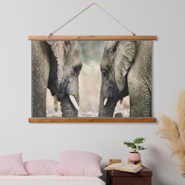 Elephant Love Hanging Tapestry (Bedroom)