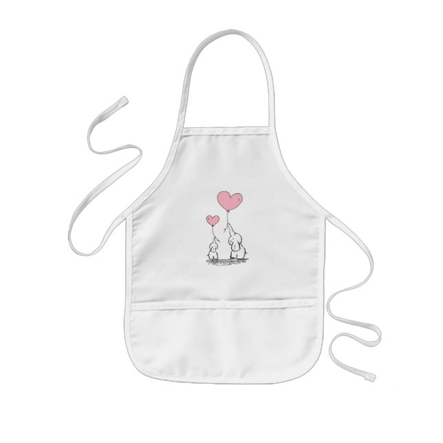 Elephant Love Kids Apron (Front)