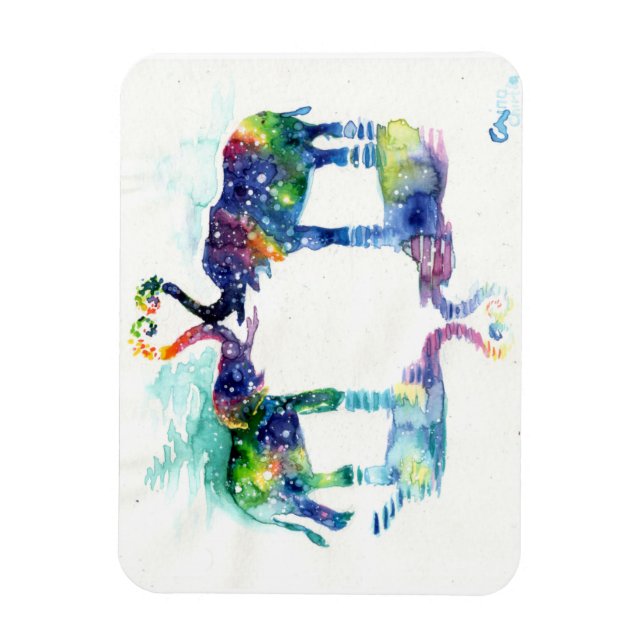 Elephant love magnet (Vertical)