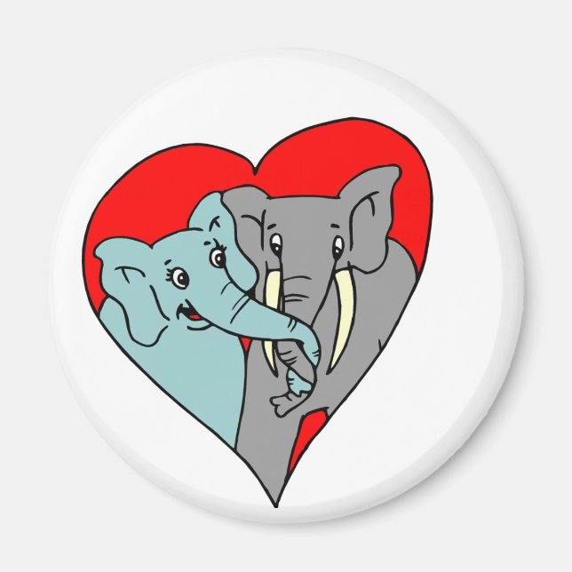 Elephant Love Magnet (Front)