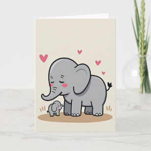 Elephant Love Mothers Day Card