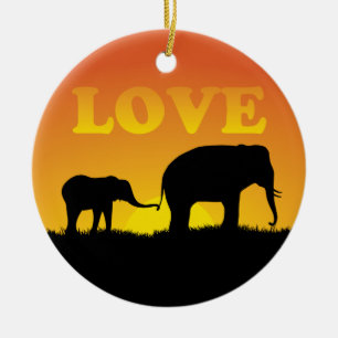 Elephant Love - Ornament