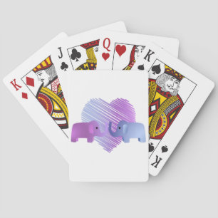 Elephant Love Playing Cards