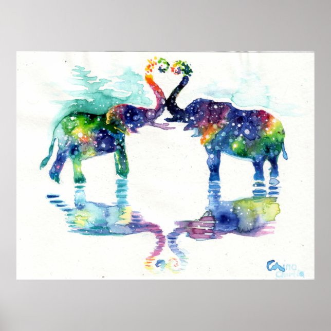 Elephant love poster (Front)