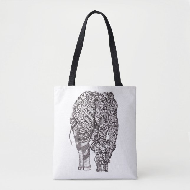 Elephant Love Tote Bag (Front)