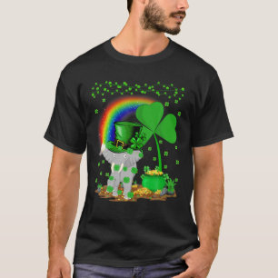 Elephant Lover Shamrock Rainbow Elephant St Patric T-Shirt