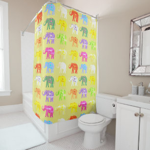 Elephant Lucky Shower Curtain