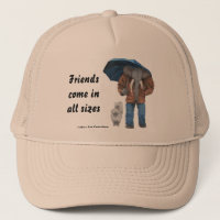 Elephant Man Walking Dogs Fantasy Art Trucker Hat