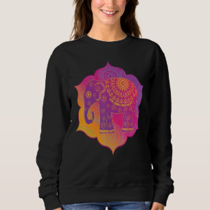 Elephant Mandala Mindfulness Loving Kindness Medit Sweatshirt