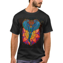 Elephant Mandala with a Mystical Lotus