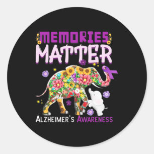 Elephant Memories Problem Heimerheimer Heimerheime Classic Round Sticker