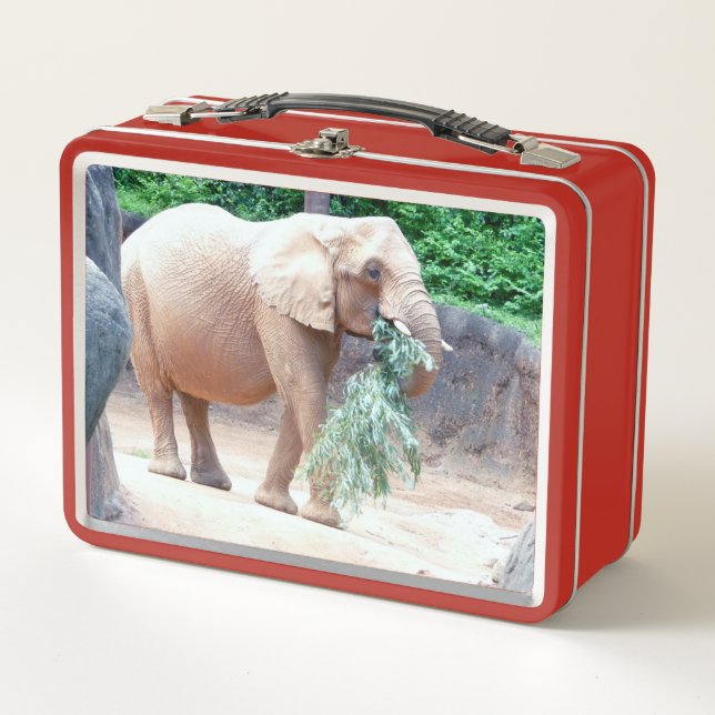 Elephant Metal Lunch Box (Front)