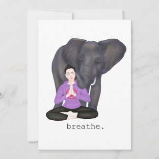 elephant mind thank you card