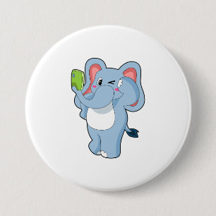 Elephant Mobile 7.5 Cm Round Badge