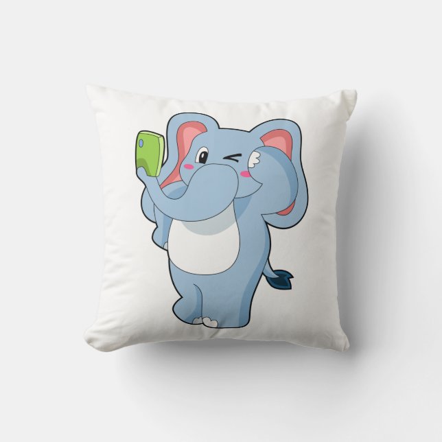 Elephant Mobile Cushion (Front)