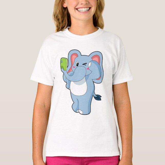 Elephant Mobile T-Shirt (Front)