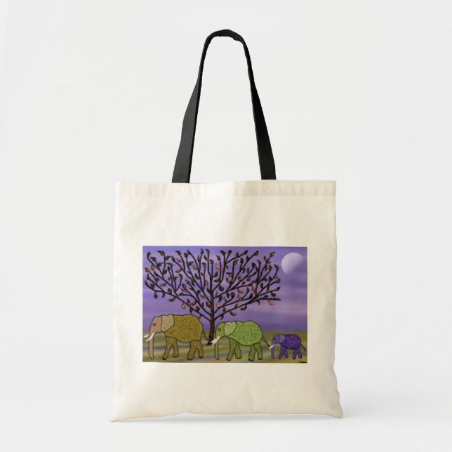 Elephant Moon Tote Bag (Front)