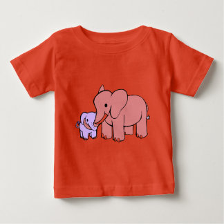 Elephant Mother and child Baby T-Shirt