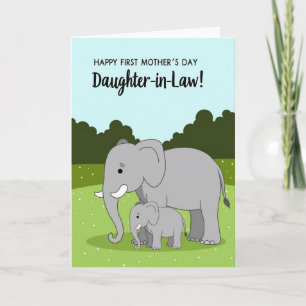 Elephant Mothers Day Daughter Card