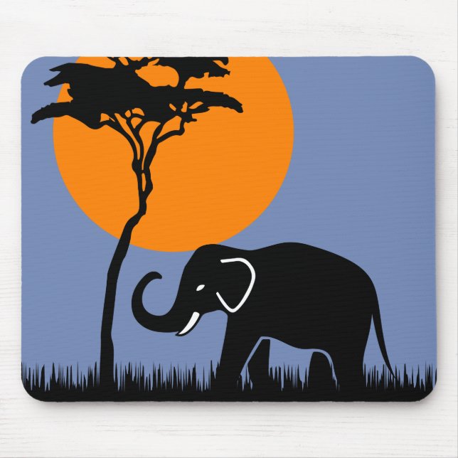 Elephant Mouse Pad (Front)