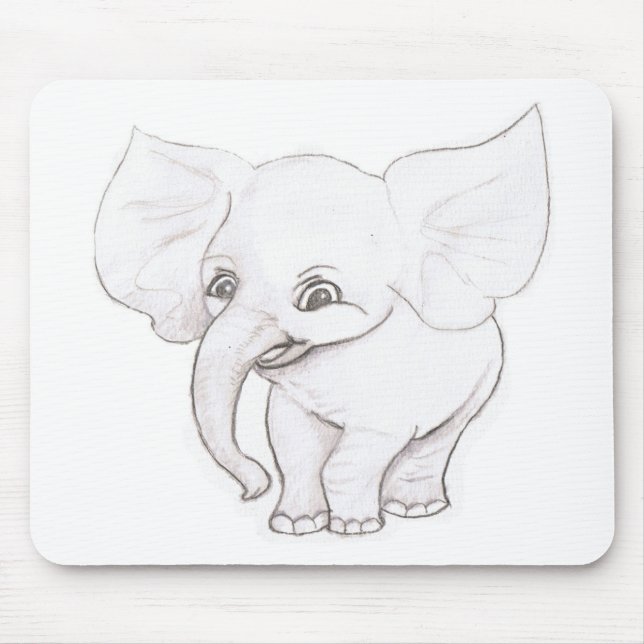 Elephant Mouse Pad (Front)