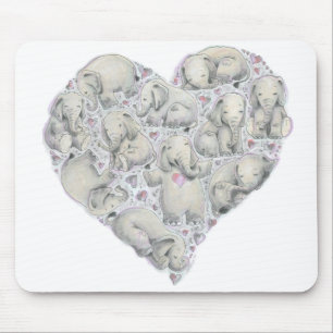 Elephant Mousepad by Cynthia Narcisi