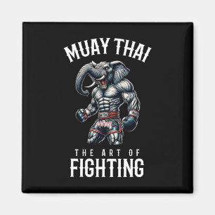 Elephant Muay Thai - Kickboxing And Elephant Thai Magnet