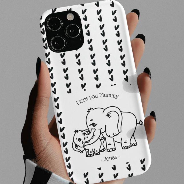 Elephant Mum & Me Mother's Day personalised  Case-Mate iPhone Case (Elephant Mum & Me Mother's Day personalized Case-Mate iPhone Case)