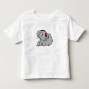 Elephant Music Headphone Toddler T-Shirt