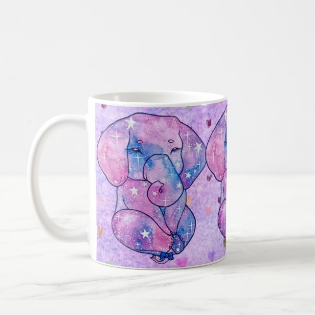 Elephant named Acorn Coffee Mug (Left)