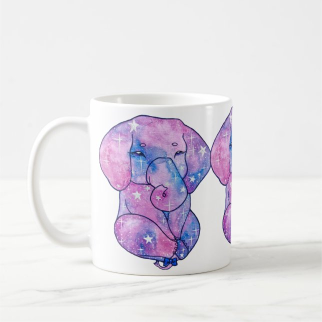 Elephant named Acorn Coffee Mug (Left)