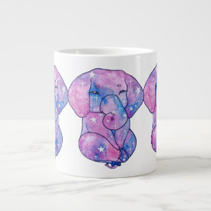 Elephant named Acorn Large Coffee Mug