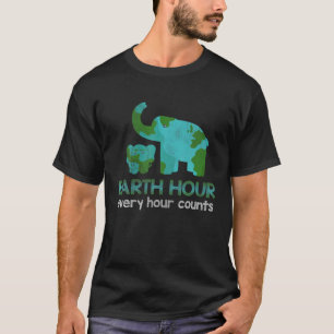 Elephant Nature Climate Protect Hour Counts Day Ea T-Shirt