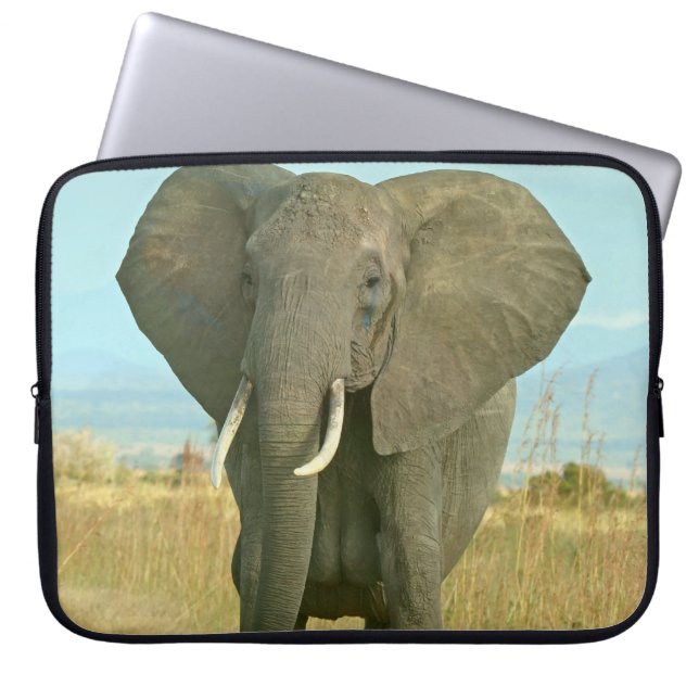 Elephant Neoprene Laptop Sleeve 15 inch (Front)