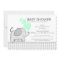 Elephant Neutral Mint and Grey Gingham Baby Shower