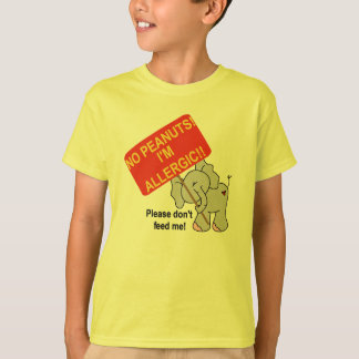 Elephant No Peanuts I'm Allergic T-Shirt