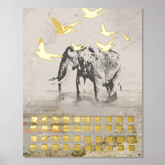 Elephant Nomad Modern Print