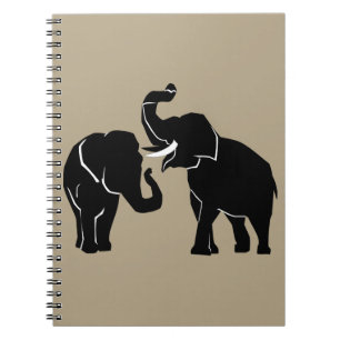 Elephant Notebook Custom Colours - Text