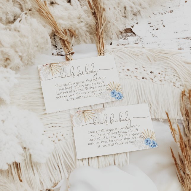 Elephant Oh Boy Safari Baby Shower Book Request Enclosure Card (Creator Uploaded)