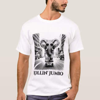 Elephant on a Skateboard T-Shirt