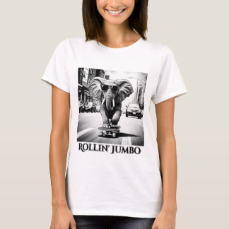 Elephant on a Skateboard T-Shirt